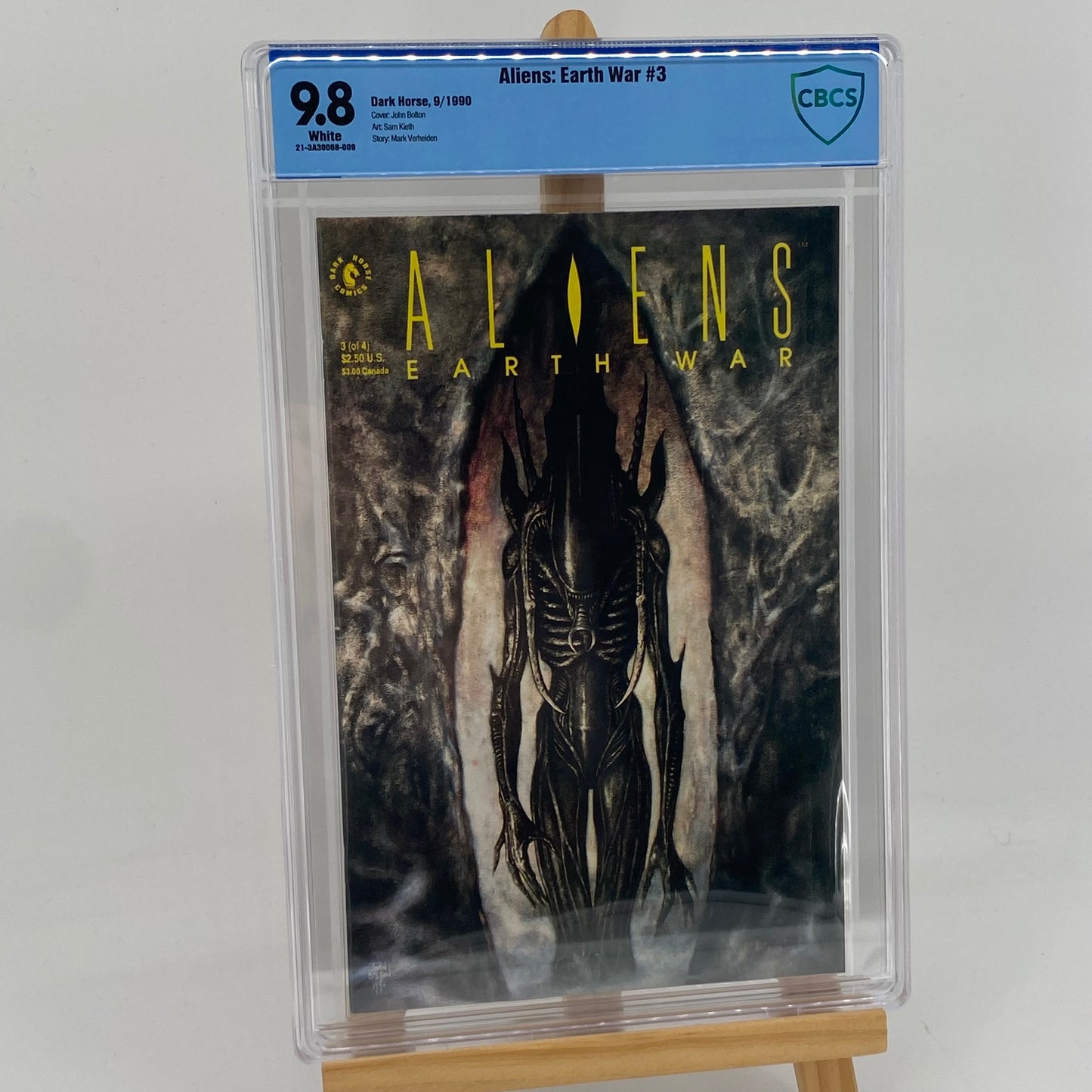 Aliens: Earth War #3 Graded 9.8 Comic Book CBCS Matching Card Dark Horse Comics