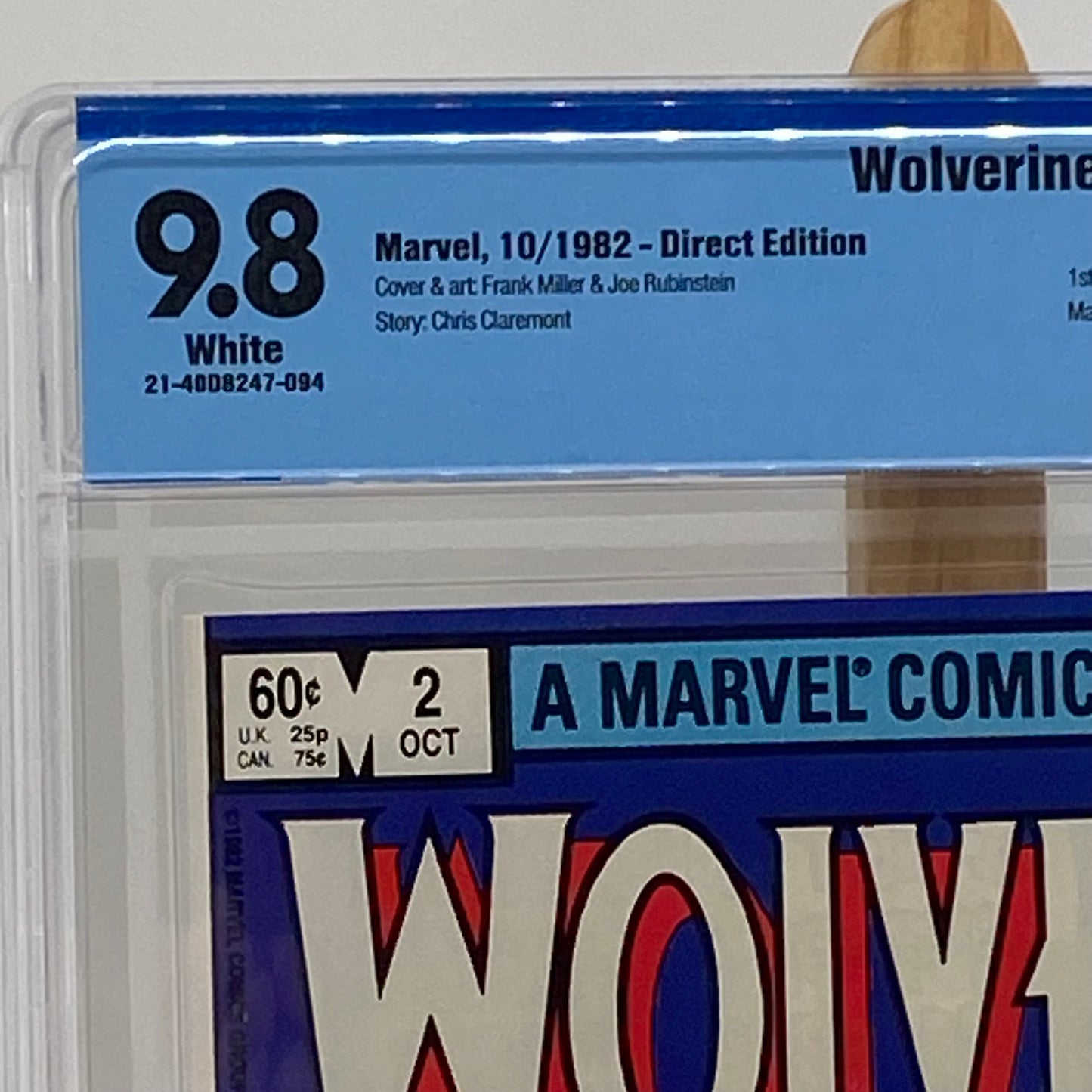 Wolverine #2 Graded 9.8 Comic Book CBCS Marvel Comics 1982 Yukio