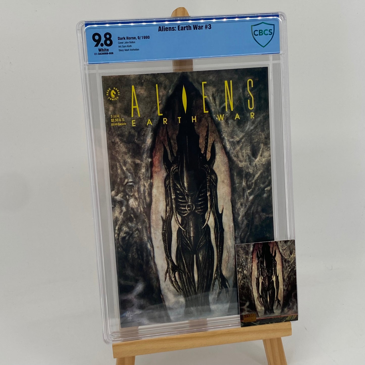 Aliens: Earth War #3 Graded 9.8 Comic Book CBCS Matching Card Dark Horse Comics