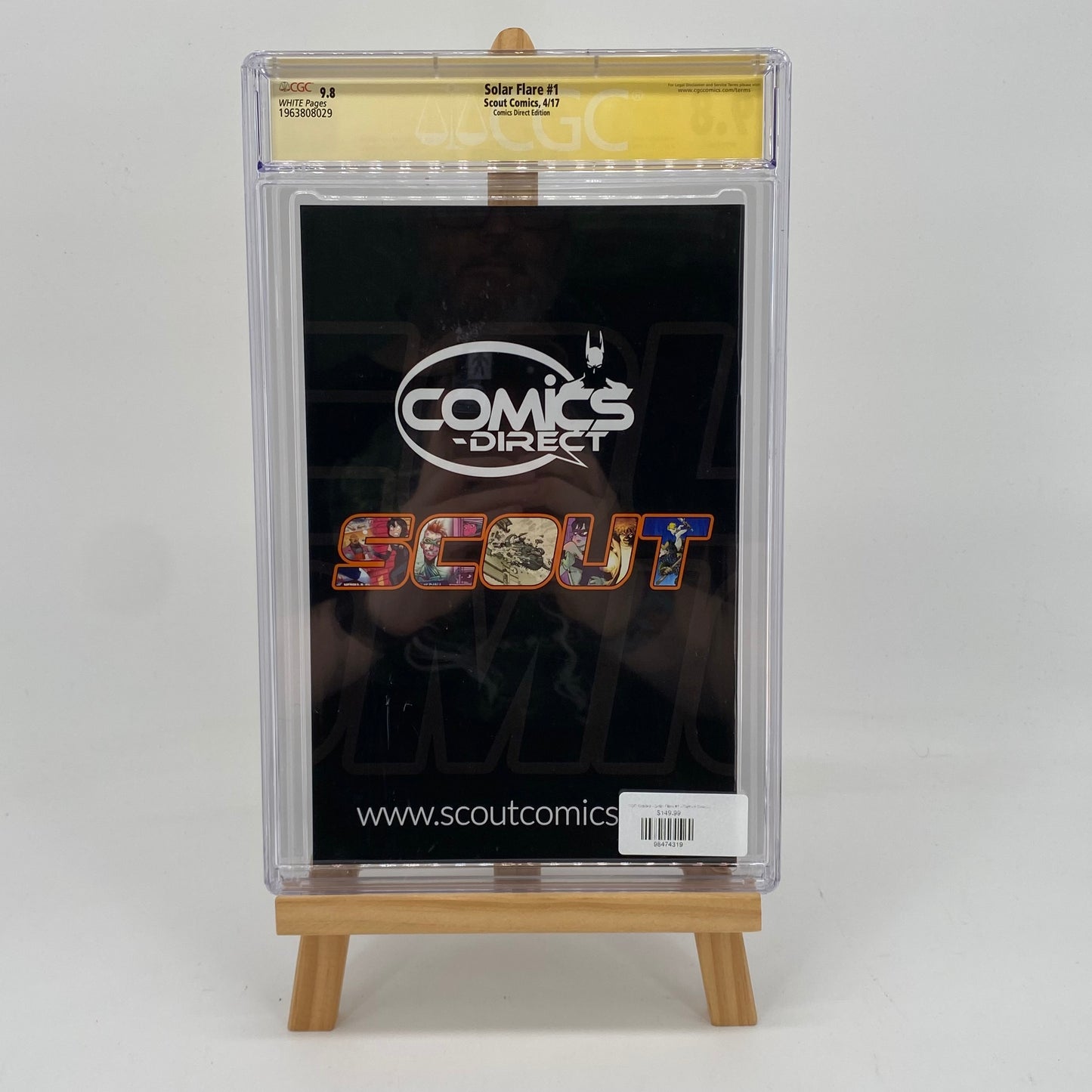Solar Flare #1 Graded 9.8 CGC Comic Book Scout Comics SIGNED James Haick III