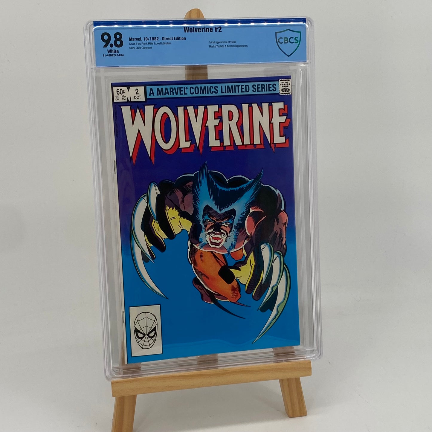 Wolverine #2 Graded 9.8 Comic Book CBCS Marvel Comics 1982 Yukio
