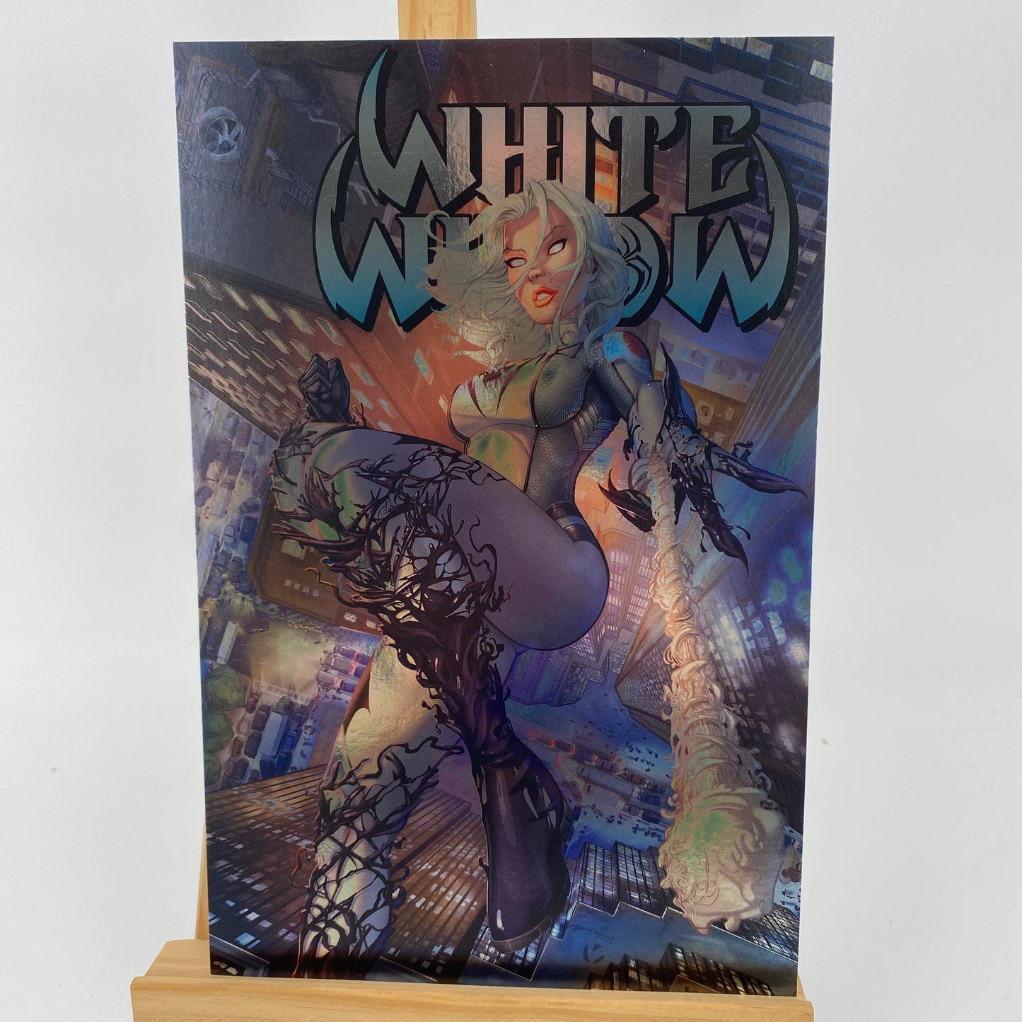 White Widow 6.75" x 10.25" Metallic Print Kickstarter Exclusive NEW Comic Book