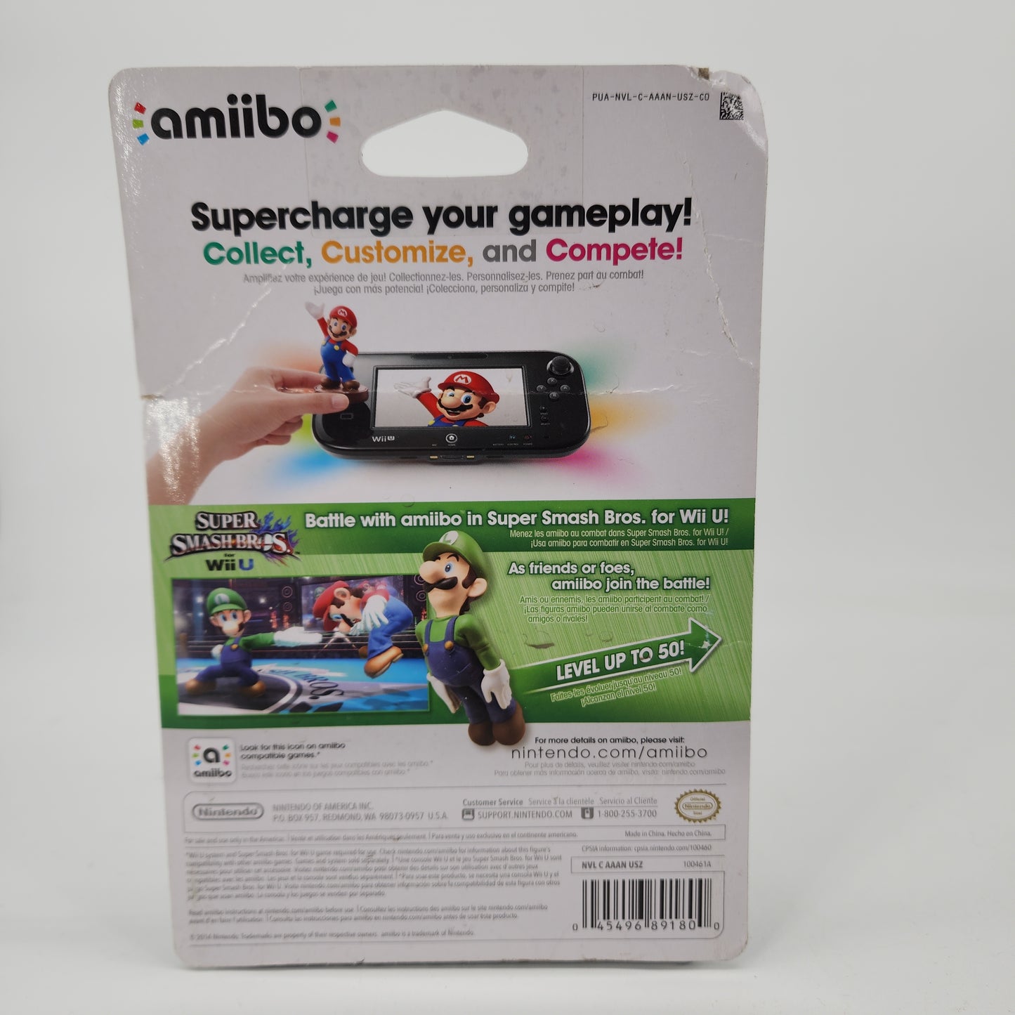 Luigi Super Smash Bros AMIIBO Nintendo Switch
