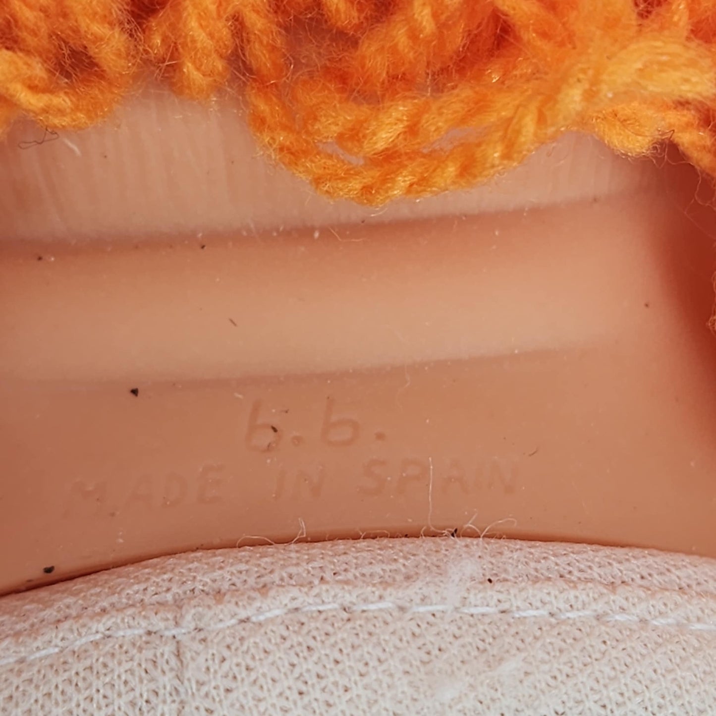My Dream Baby B. B. Vintage 1980s Yarn, Star Eyes, Freckles, Blinking Eyes Doll