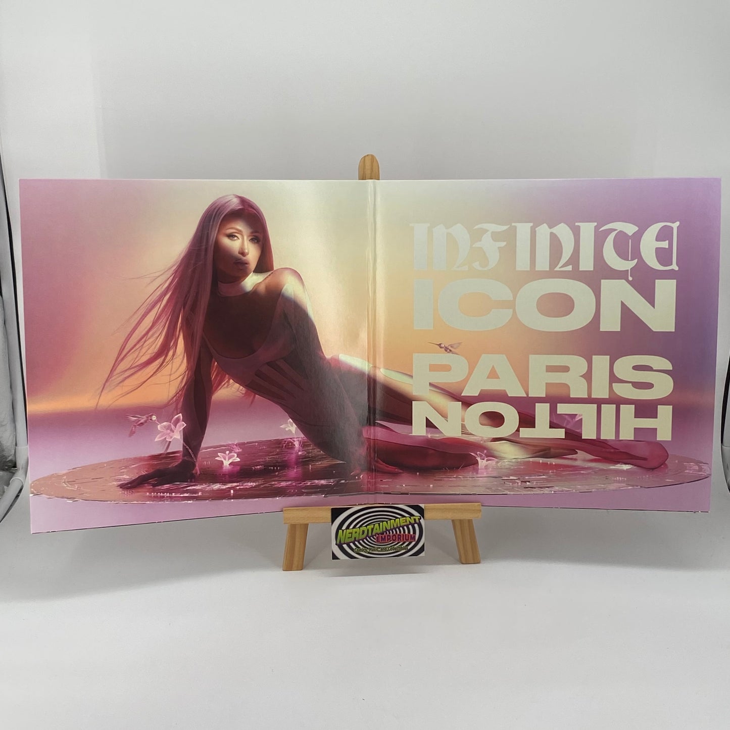 SIGNED Paris Hilton Infinite Icon Baby Pink Vinyl LP Autopenned Repo Opera