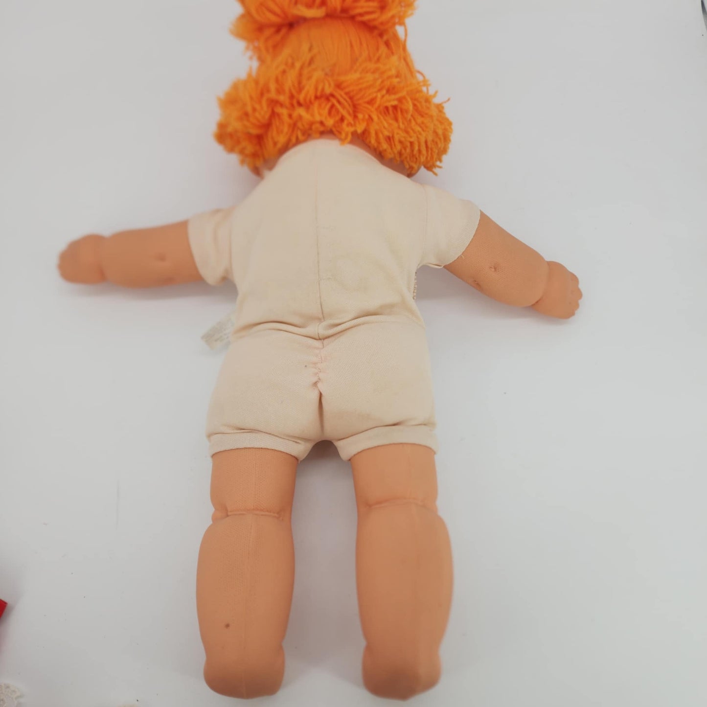 My Dream Baby B. B. Vintage 1980s Yarn, Star Eyes, Freckles, Blinking Eyes Doll