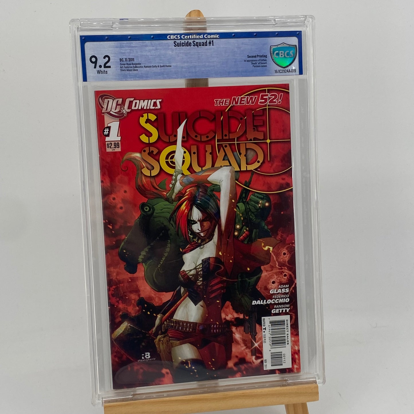 Suicide Squad #1 Graded 9.2 Comic Book CBCS Harley Quinn 1st App Voltaic DC