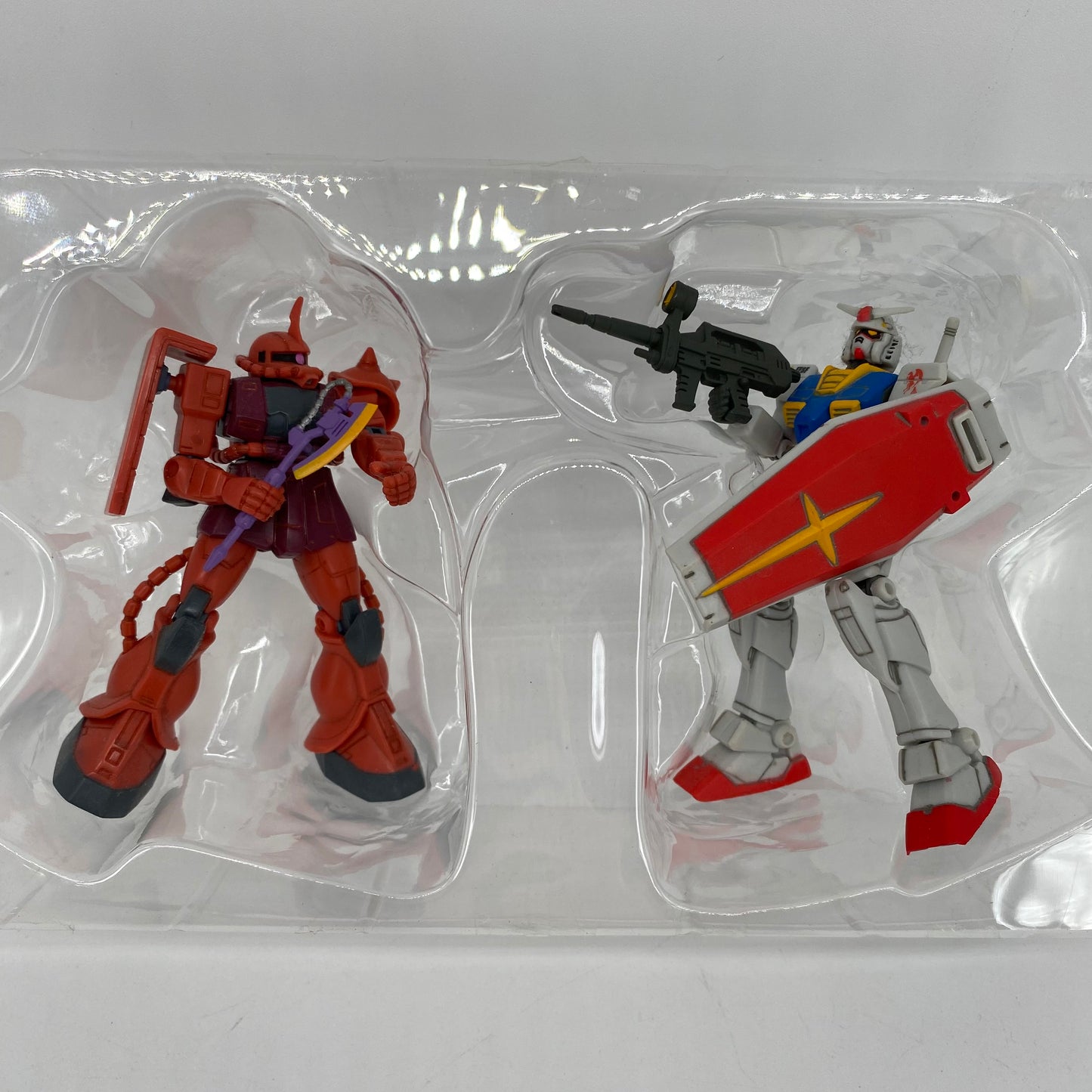 Gundam RX-78-2 vs MS-06S Char's Zaku Ⅱ MSIA 5th Anniversary Limited Bandai OPENED