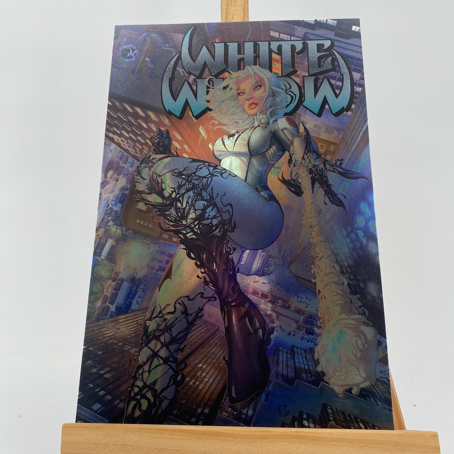 White Widow 6.75" x 10.25" Metallic Print Kickstarter Exclusive NEW Comic Book