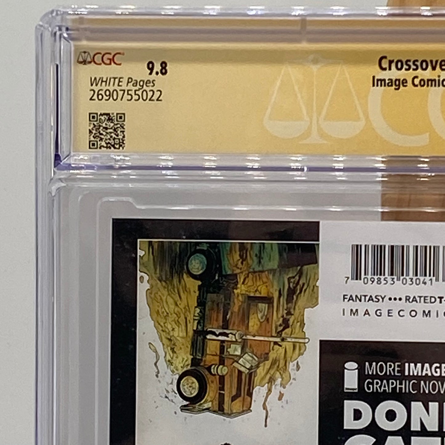 Crossover #6 Graded 9.8 CGC Comic Book Signed by Donny Cates Image Comics