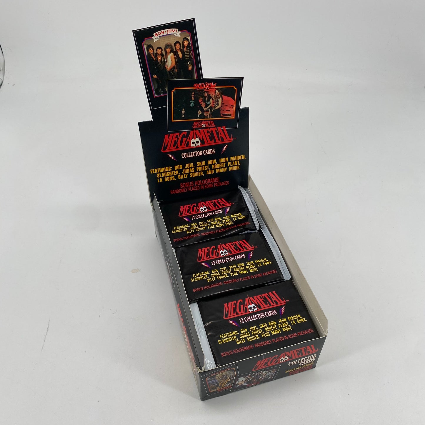 Mega Metal Collectible Trading Card SINGLE Pack 12 Cards NOS Case Fresh