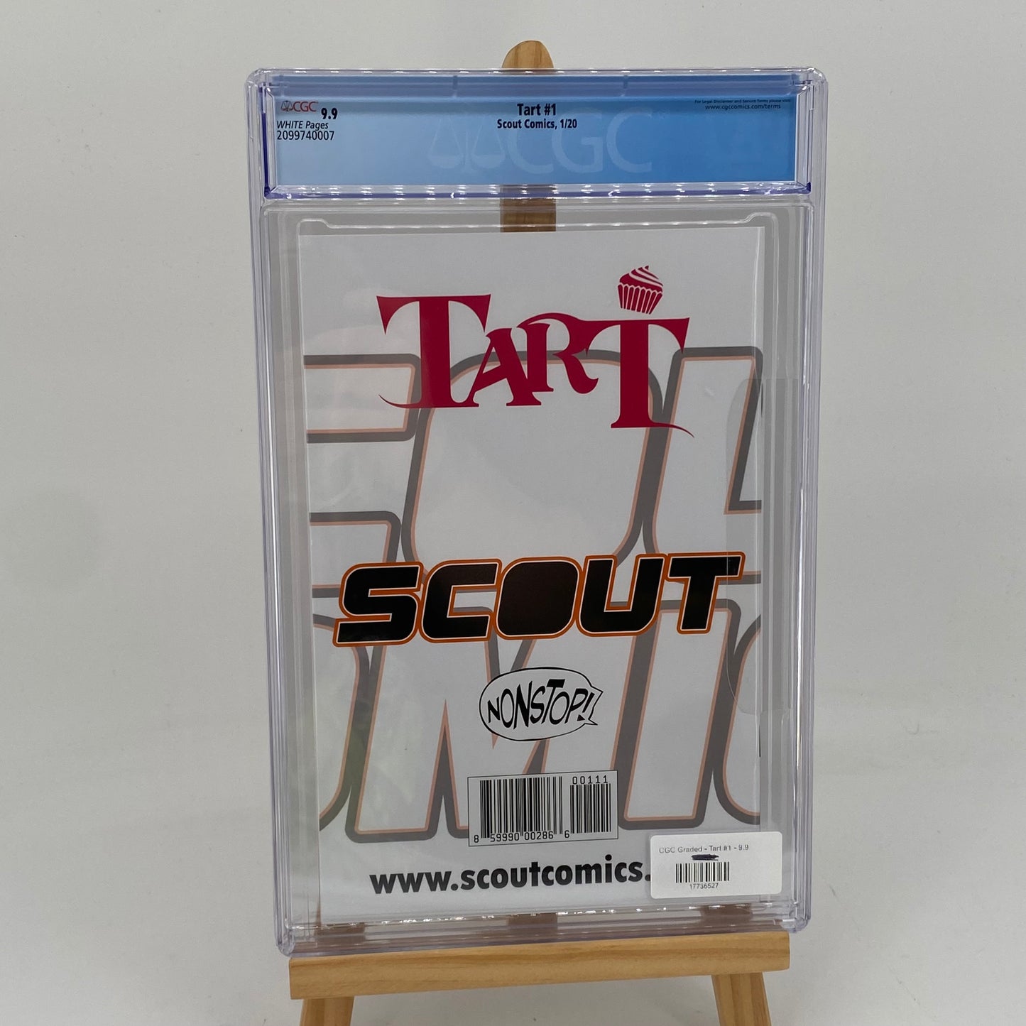 Tart #1 Graded 9.9 CGC Scout Comics Nonstop Exclusive Cover MINT