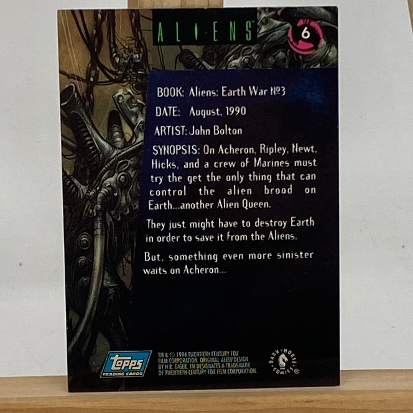 Aliens: Earth War #3 Graded 9.8 Comic Book CBCS Matching Card Dark Horse Comics
