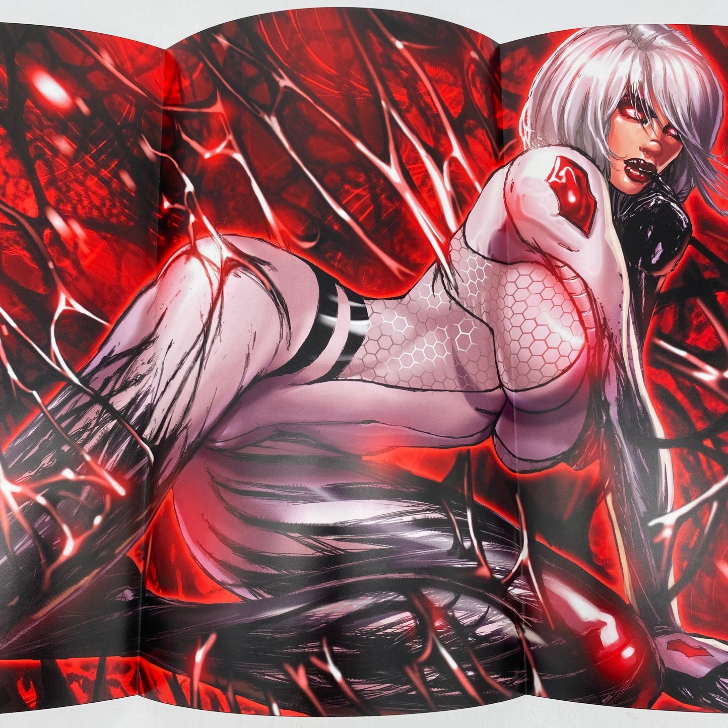 White Widow 10" x 18" Poster #2 Kickstarter Exclusive NEW Comic Book Trifold