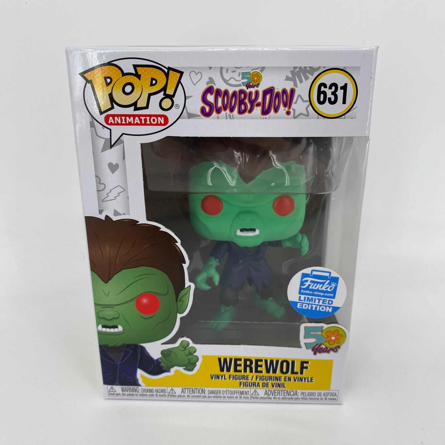 Funko Pop! Vinyl: Scooby-Doo - Werewolf - Funko(Exclusive) #631 W/ Pop Protector