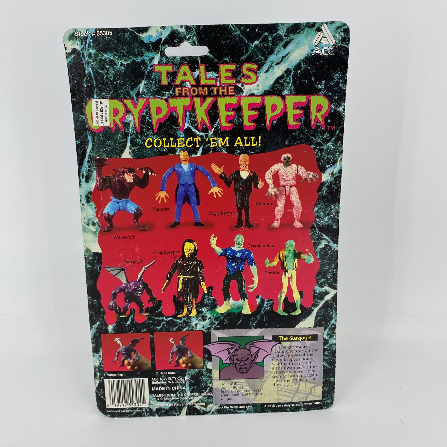 Gargoyle Vintage 1994 Tales From The Cryptkeeper Action Figure Ace Novelty MOC