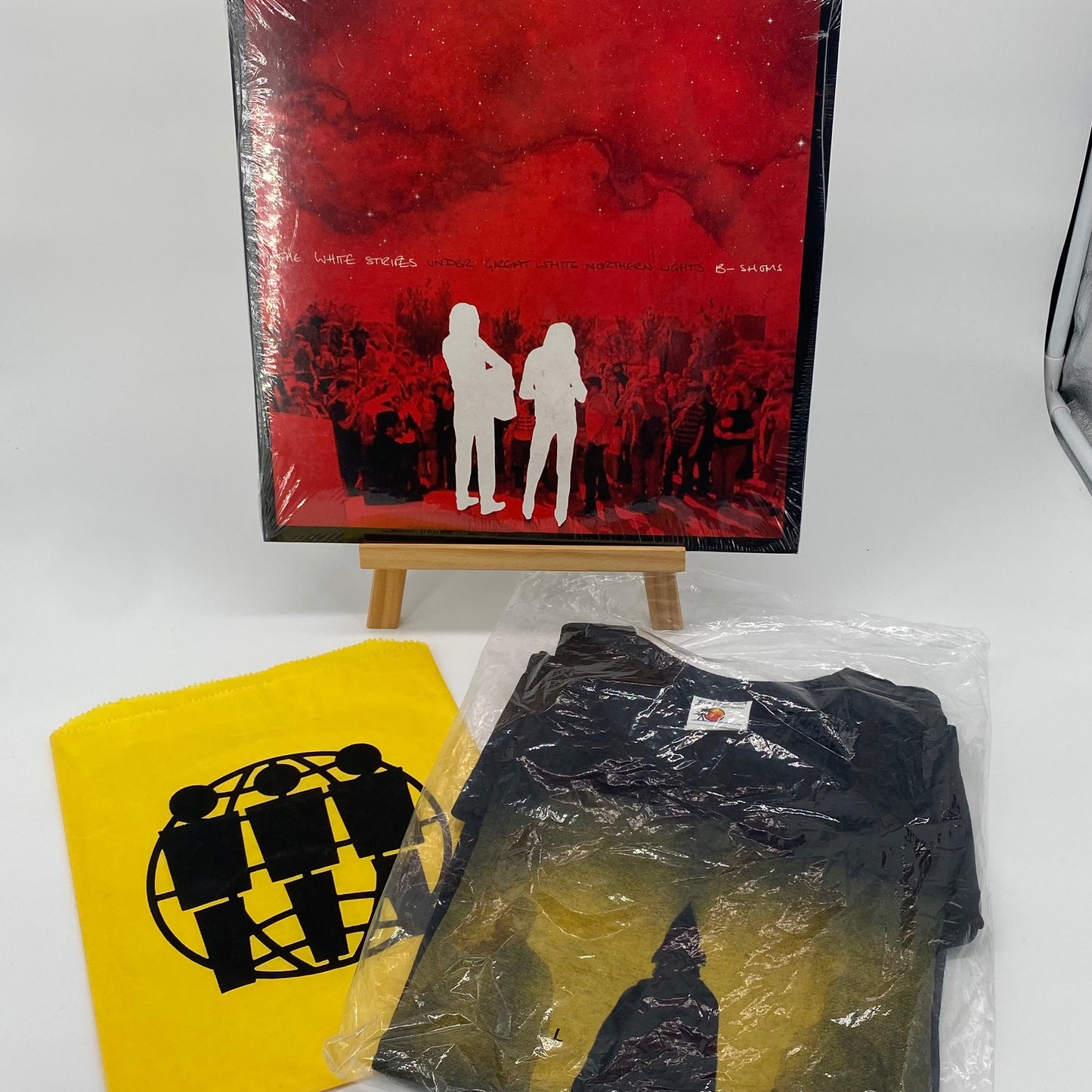THIRD MAN VAULT #4 Jack White Stripes VINYL & SHIRT L Northern Lights NEW