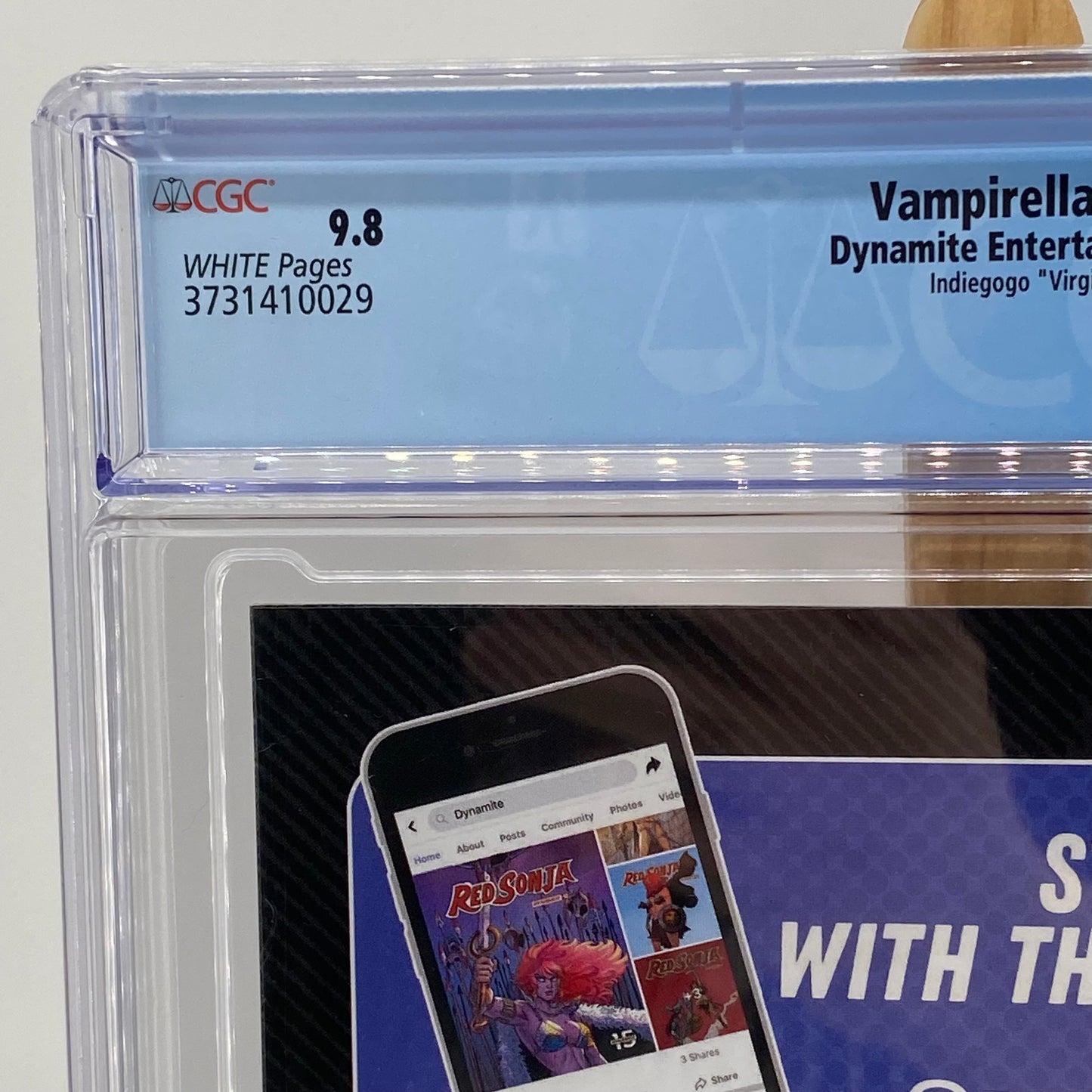 Vampirella #V5 #10 Graded 9.8 CGC Dynamite Comic Book Slab Virgin Cover (Copy)