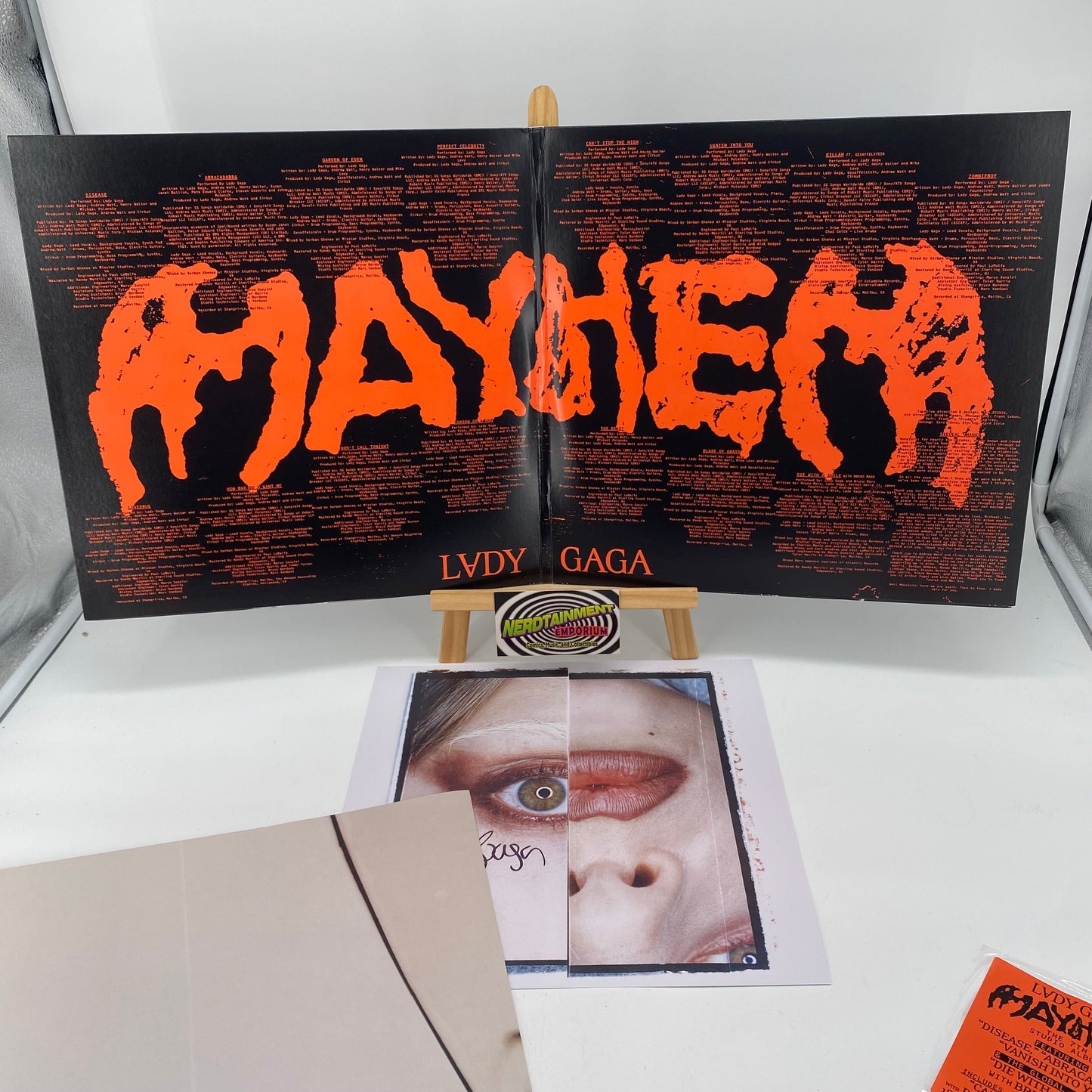 Lady Gaga MAYHEM 146 180g LP with Exclusive Cover, Poster, Track, & Signed Card