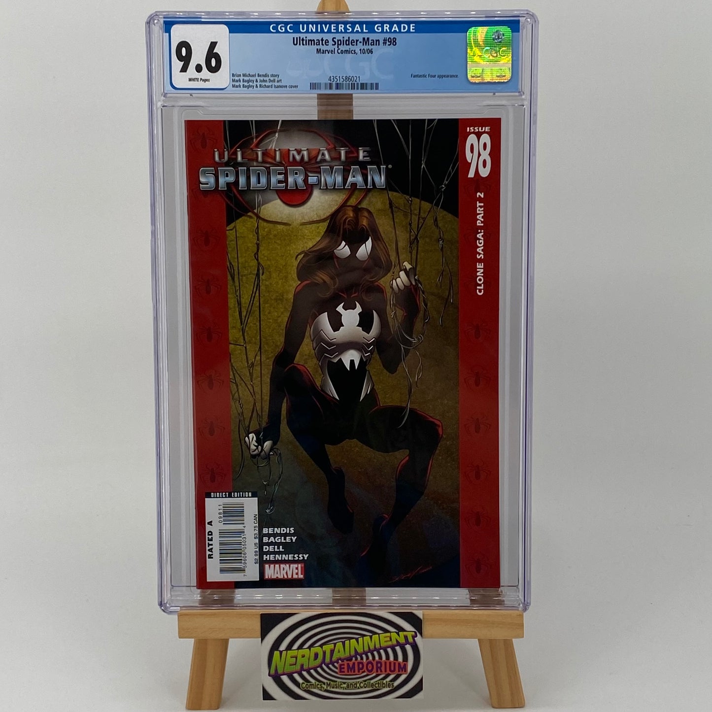 Ultimate Spider-Man #98 Graded 9.6 CGC Marvel Comic Book Slab Clone Saga