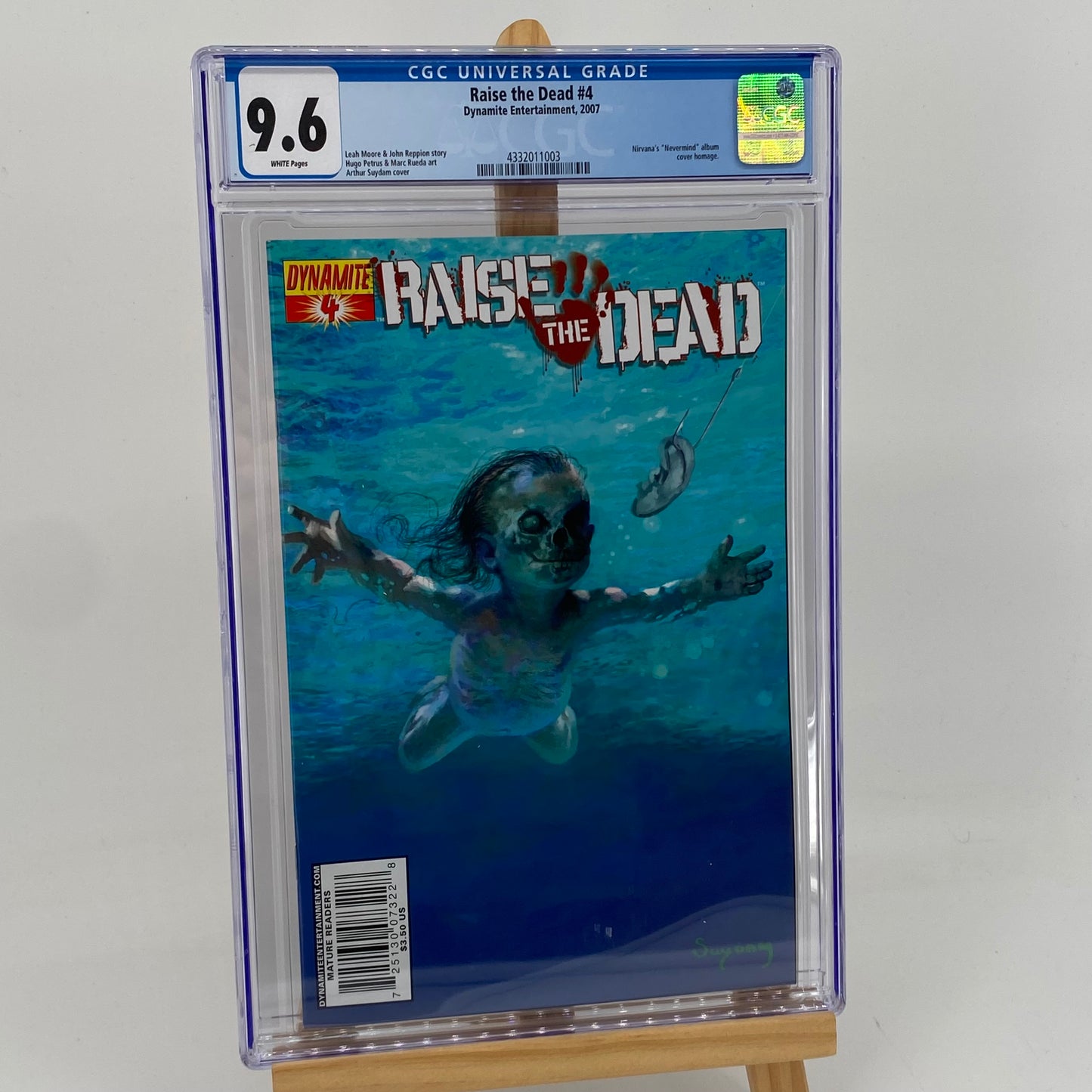 Raise The Dead #4 Graded 9.6 CGC Comic Book Nirvana Cover Dynamite Comics