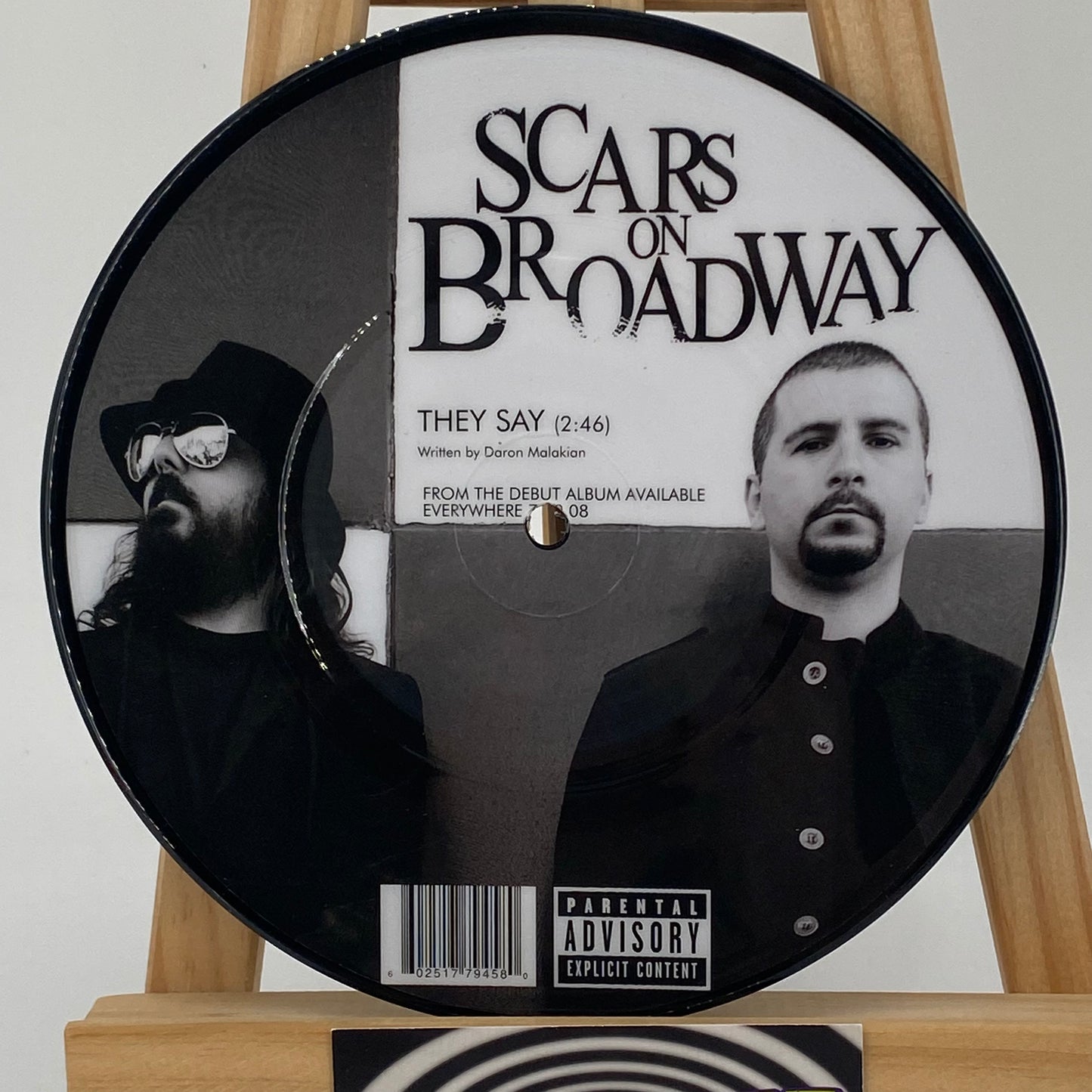 Scars on Broadway - They Say 7" Vinyl Single Promo RARE System of a Down Daron