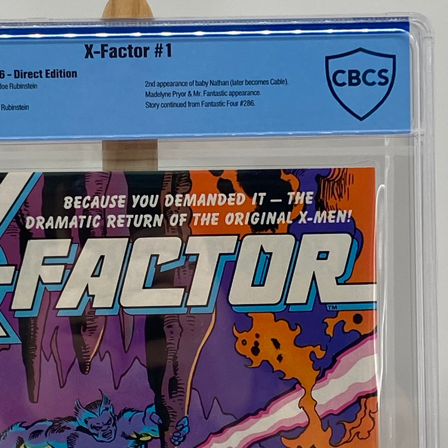 X-Factor #1 Graded 9.8 Comic Book CBCS Marvel Comics Baby Nathan Cable 1986