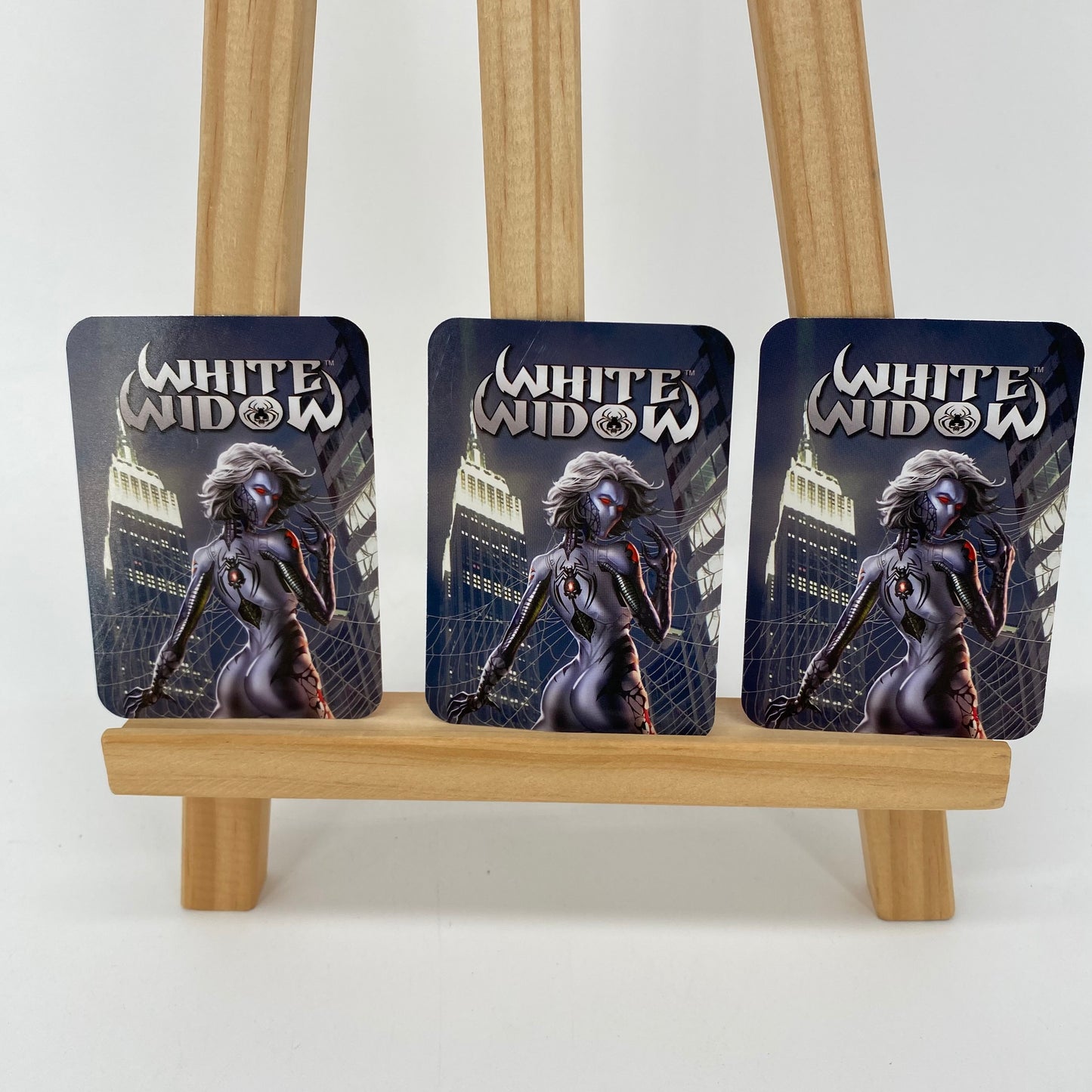 White Widow Collectible Foil Card Set of 3 Kickstarter Exclusive NEW Comic Book