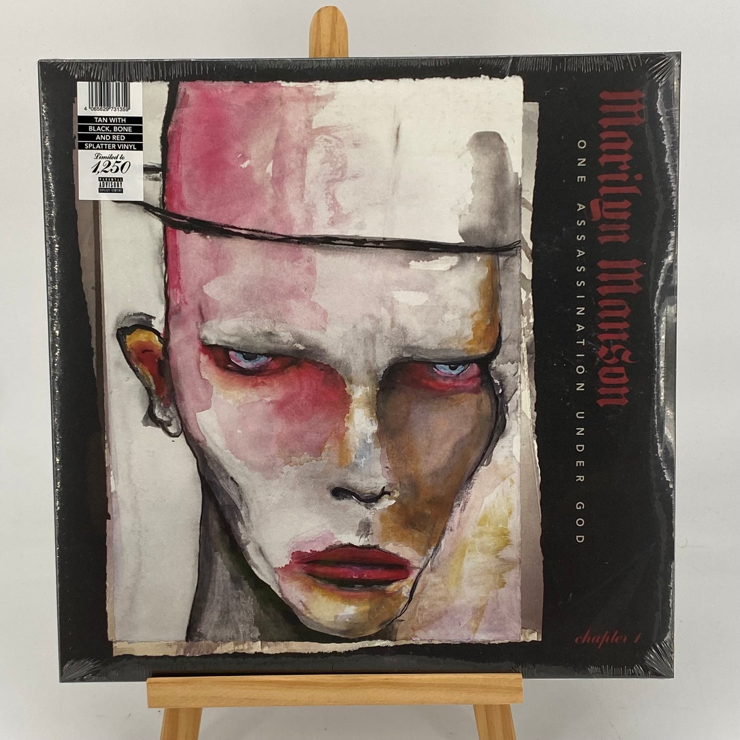 Marilyn Manson One Assassination Under God Tan Black Bone Red Vinyl Limited 1250