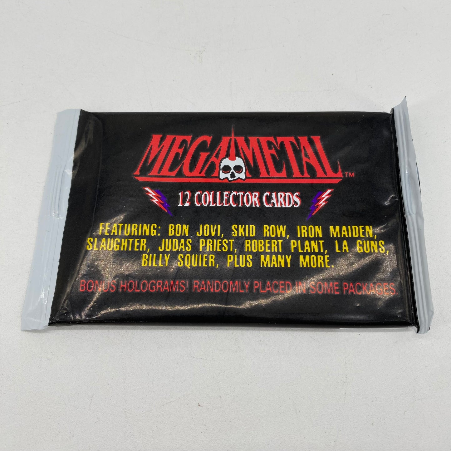 Mega Metal Collectible Trading Card SINGLE Pack 12 Cards NOS Case Fresh