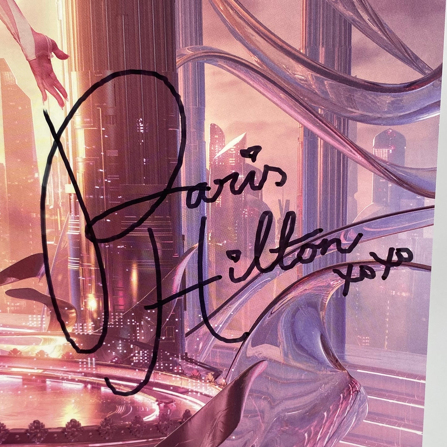 SIGNED Paris Hilton Infinite Icon Baby Pink Vinyl LP Autopenned Repo Opera