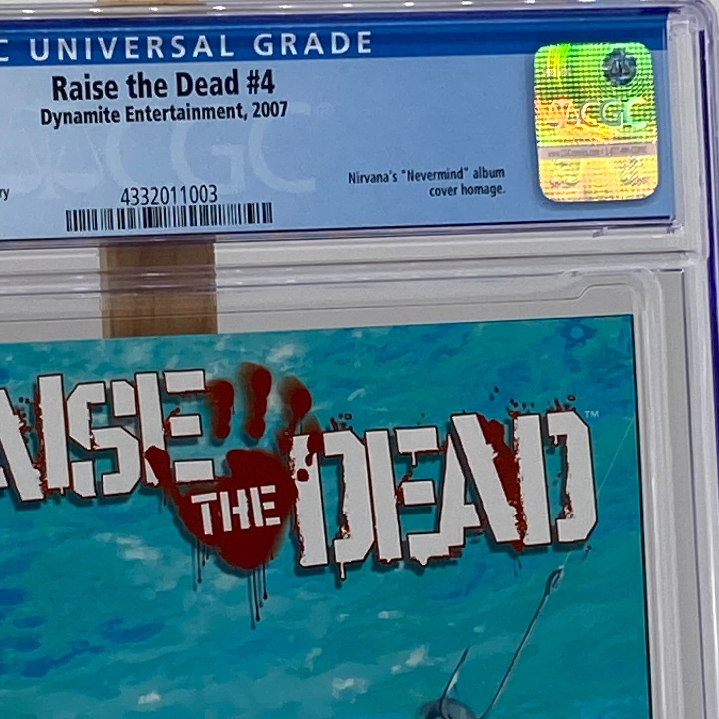 Raise The Dead #4 Graded 9.6 CGC Comic Book Nirvana Cover Dynamite Comics