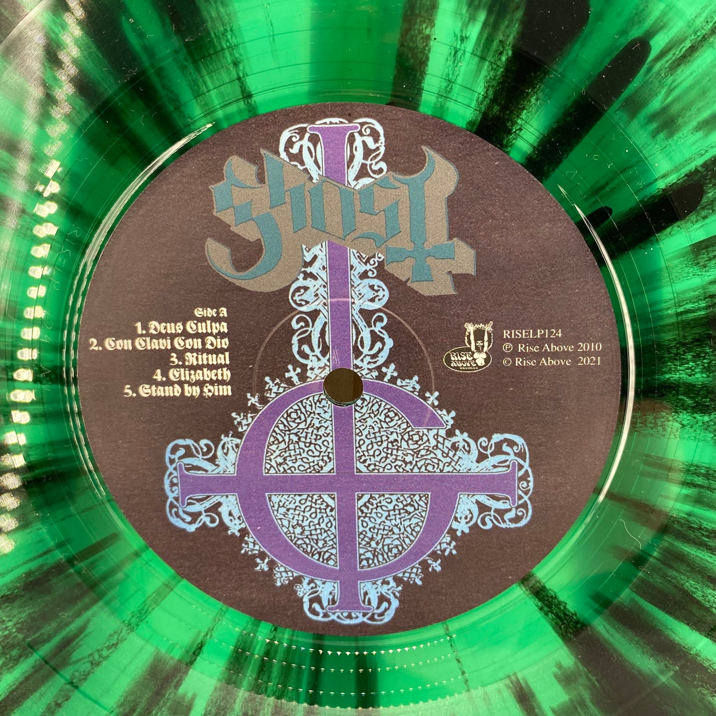 Ghost: Opvs Opus Eponymous Green & Black Splatter LP Gatefold Vinyl Record Rise Above