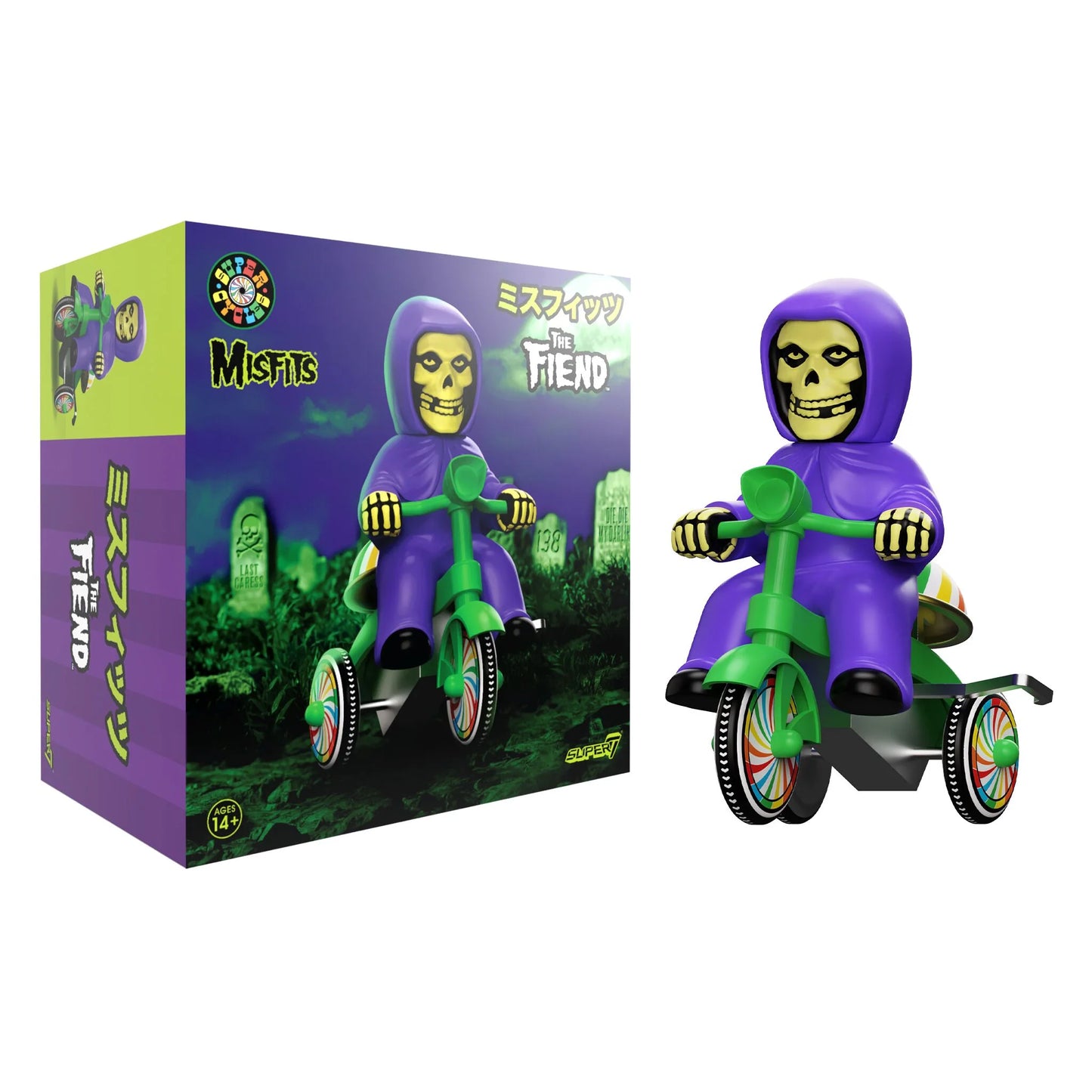Super7 Misfits Super Cycles - Fiend (Purple w/ Green Trike) Action Figure NIB Danzig