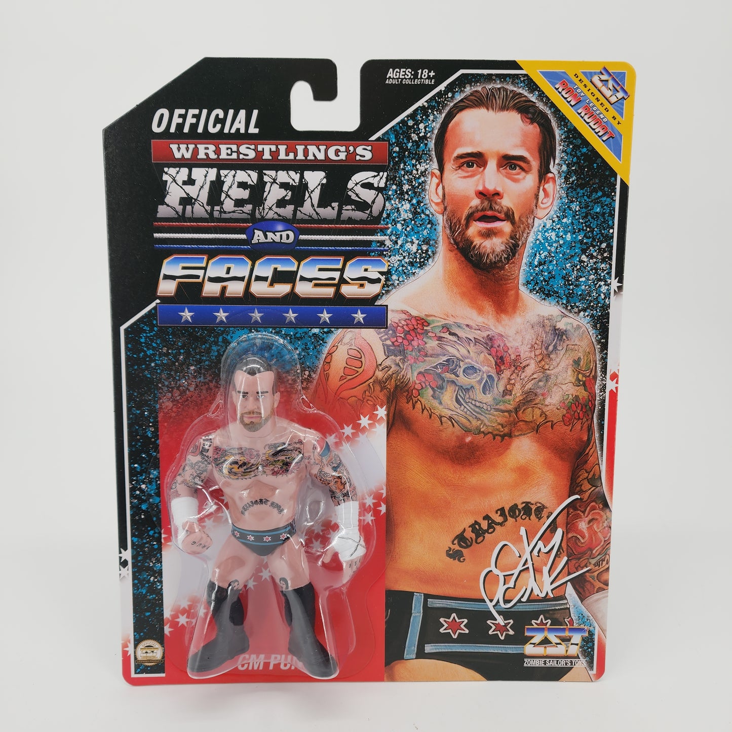 CM Punk JUST Punk Zombie Sailor Toys Retro Style Hasbro WWE