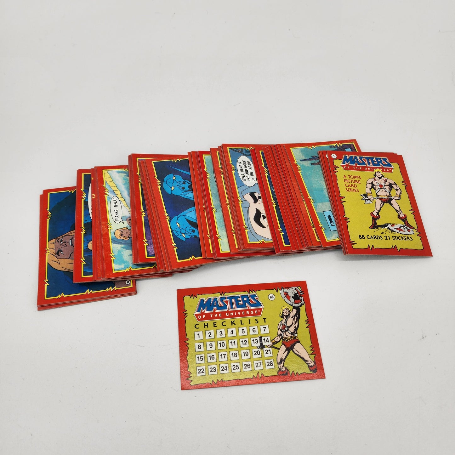 MOTU 1984 TOPPS Card Set Masters of the Universe