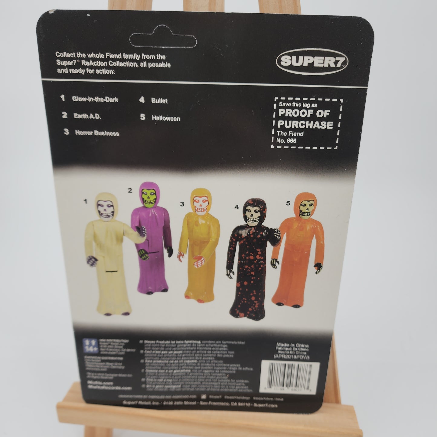 The Fiend Figure Glow in the Dark Super 7 ReAction MISFITS Remco Crimson GhostSuper