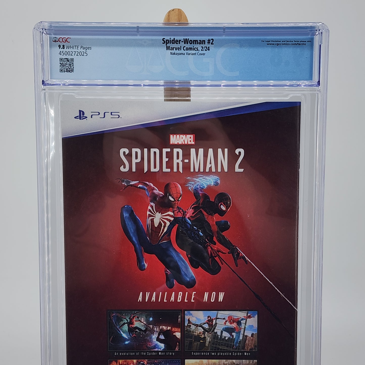 Spider Woman #2 Graded 9.8 CGC Slab Marvel Comics Book Nakayama Cover