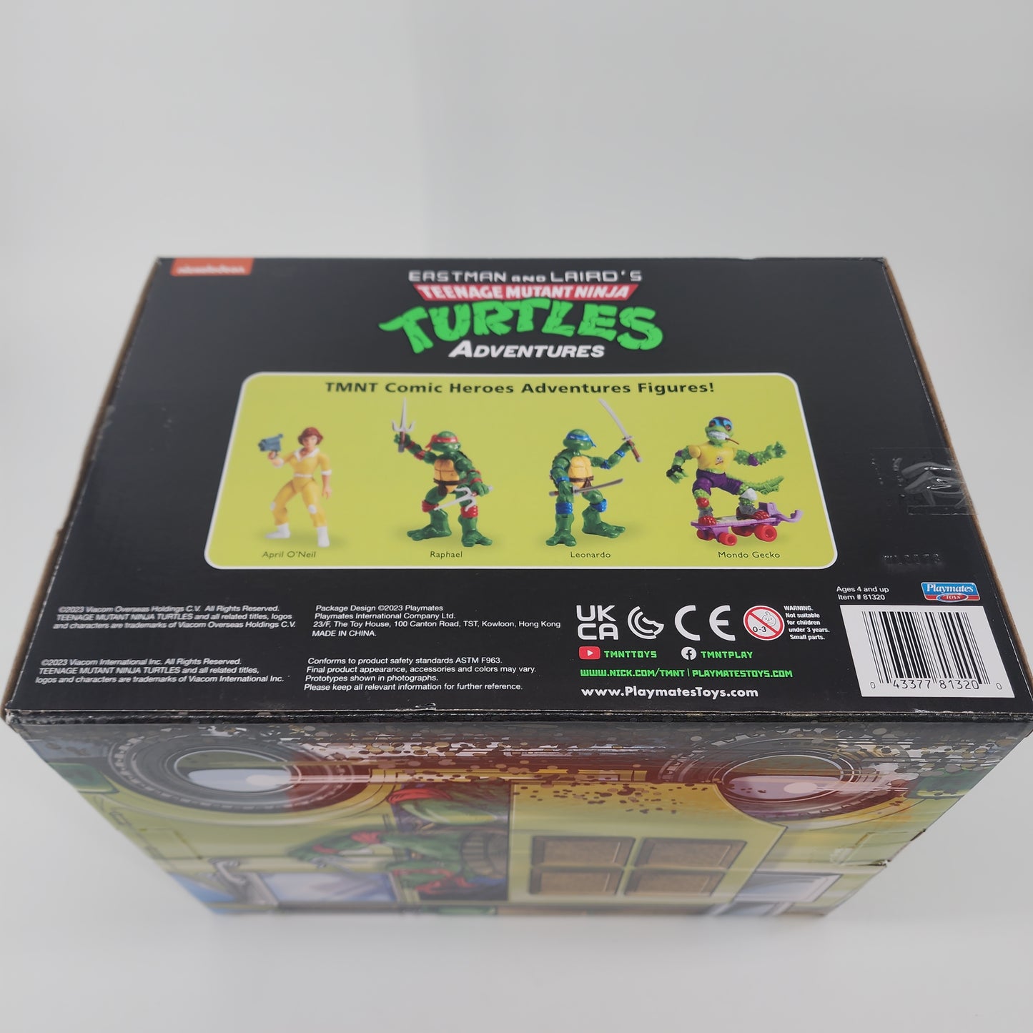TMNT Box ONLY Leo Driver Teenage Mutant Ninja Turtles Van NO FIGURES Playmates