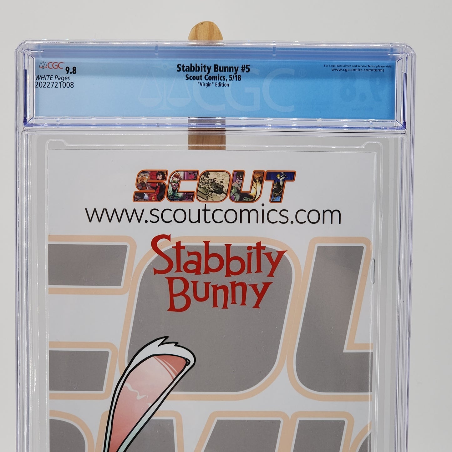 Stabbity Bunny #5 Graded 9.8 CGC Slab Scout Comics Book Virgin Cover