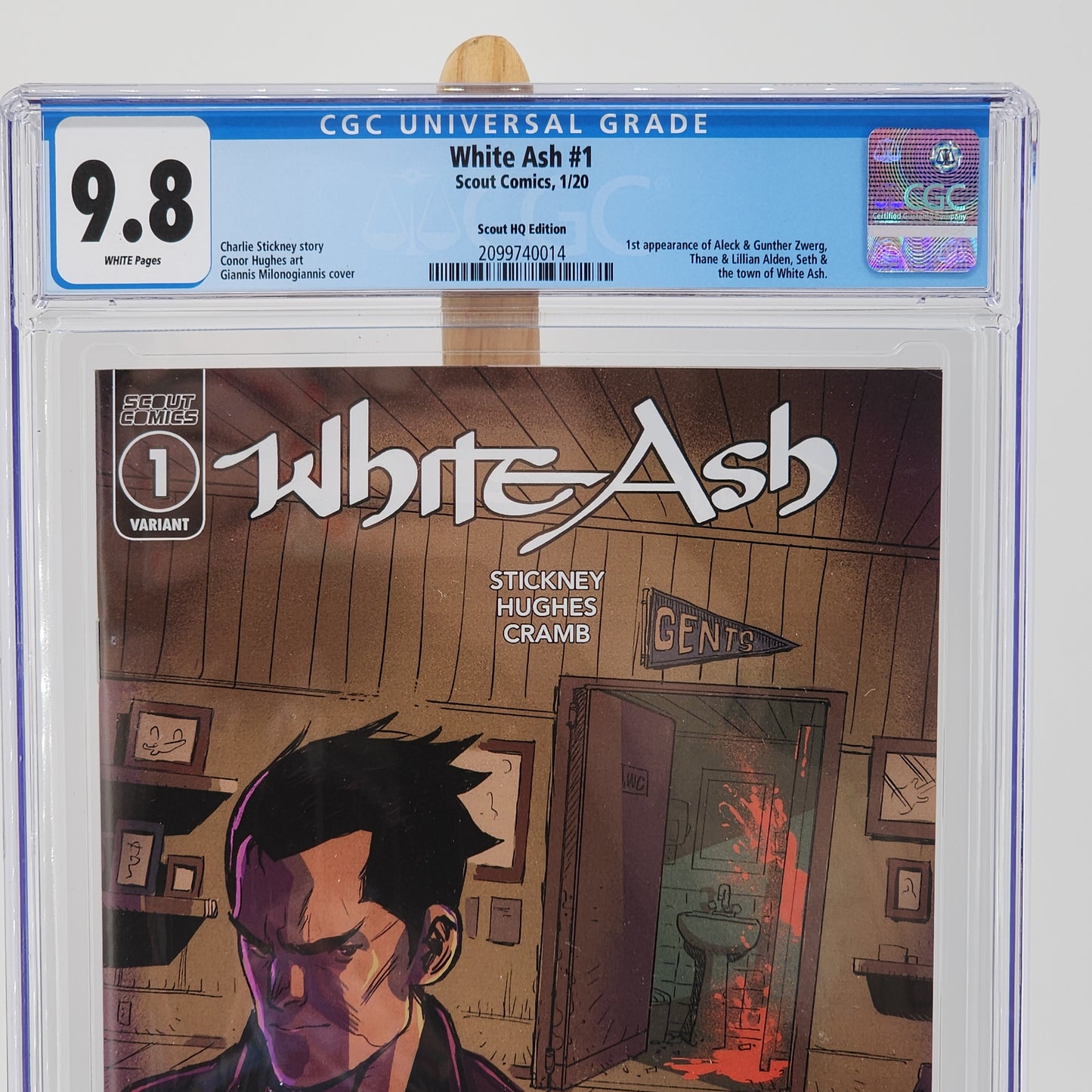 White Ash #1 Graded 9.8 CGC Slab Scout Comics Book HQ Exclusive