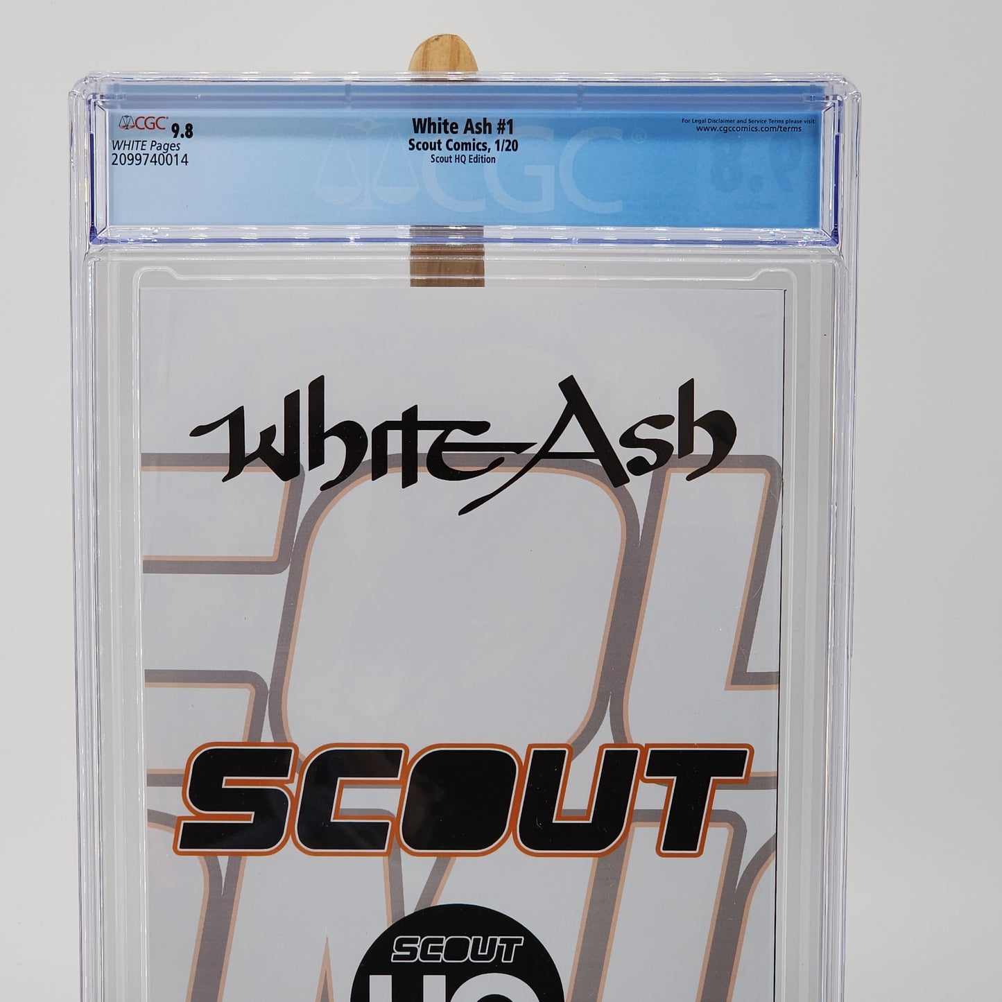 White Ash #1 Graded 9.8 CGC Slab Scout Comics Book HQ Exclusive