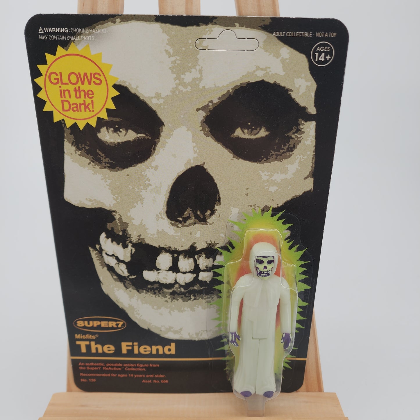 The Fiend Figure Glow in the Dark Super 7 ReAction MISFITS Remco Crimson GhostSuper
