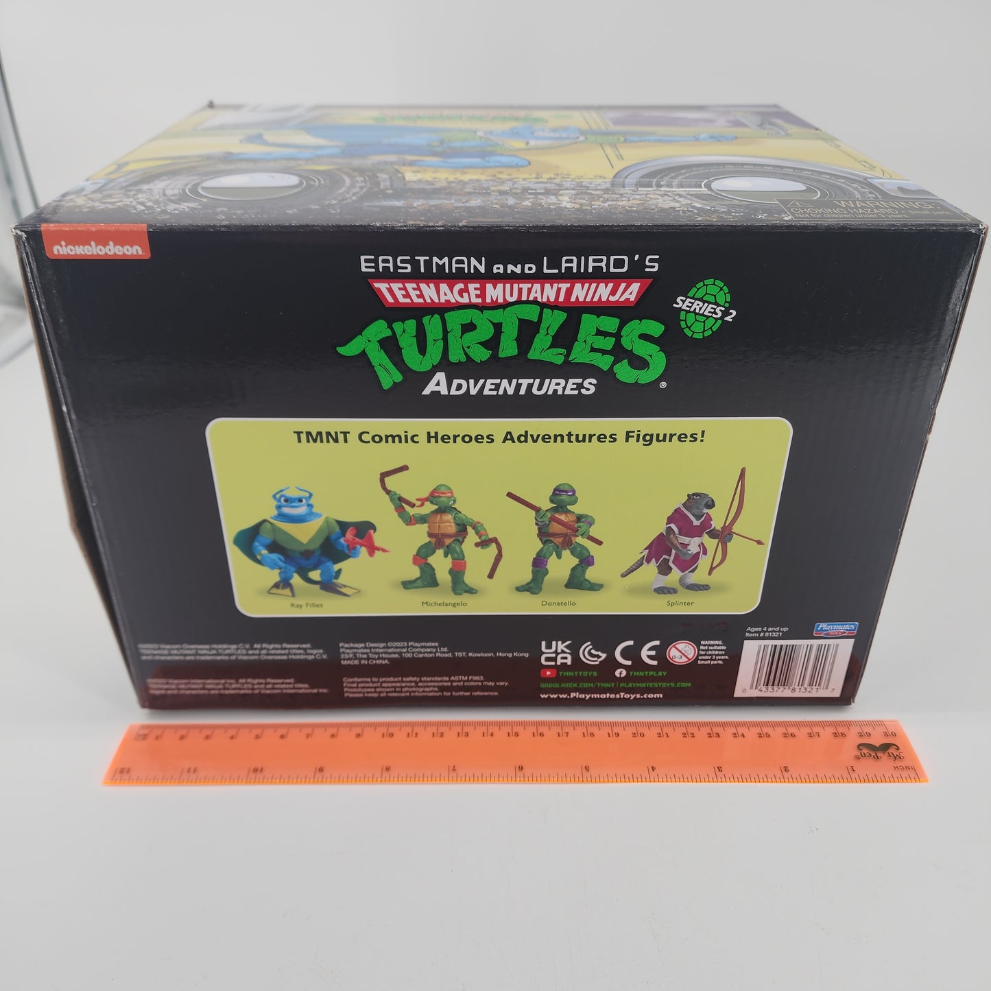TMNT Box ONLY Splinter Driver Teenage Mutant Ninja Turtles Van NO FIGURES Playmates
