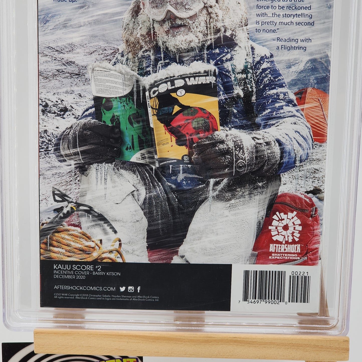 Kaiju Score #2 Graded 9.8 CBCS Slab Comic Book Aftershock Retailer Incentive