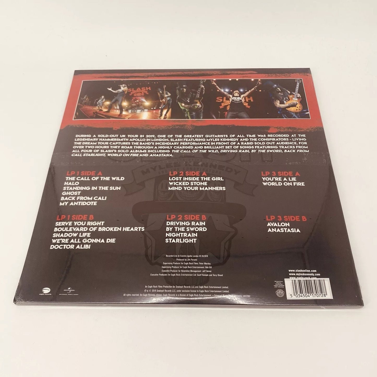 SLASH LIVING THE DREAM TOUR RED TRIPLE 180 GRAM VINYL GUNS N ROSES SEALED 2019