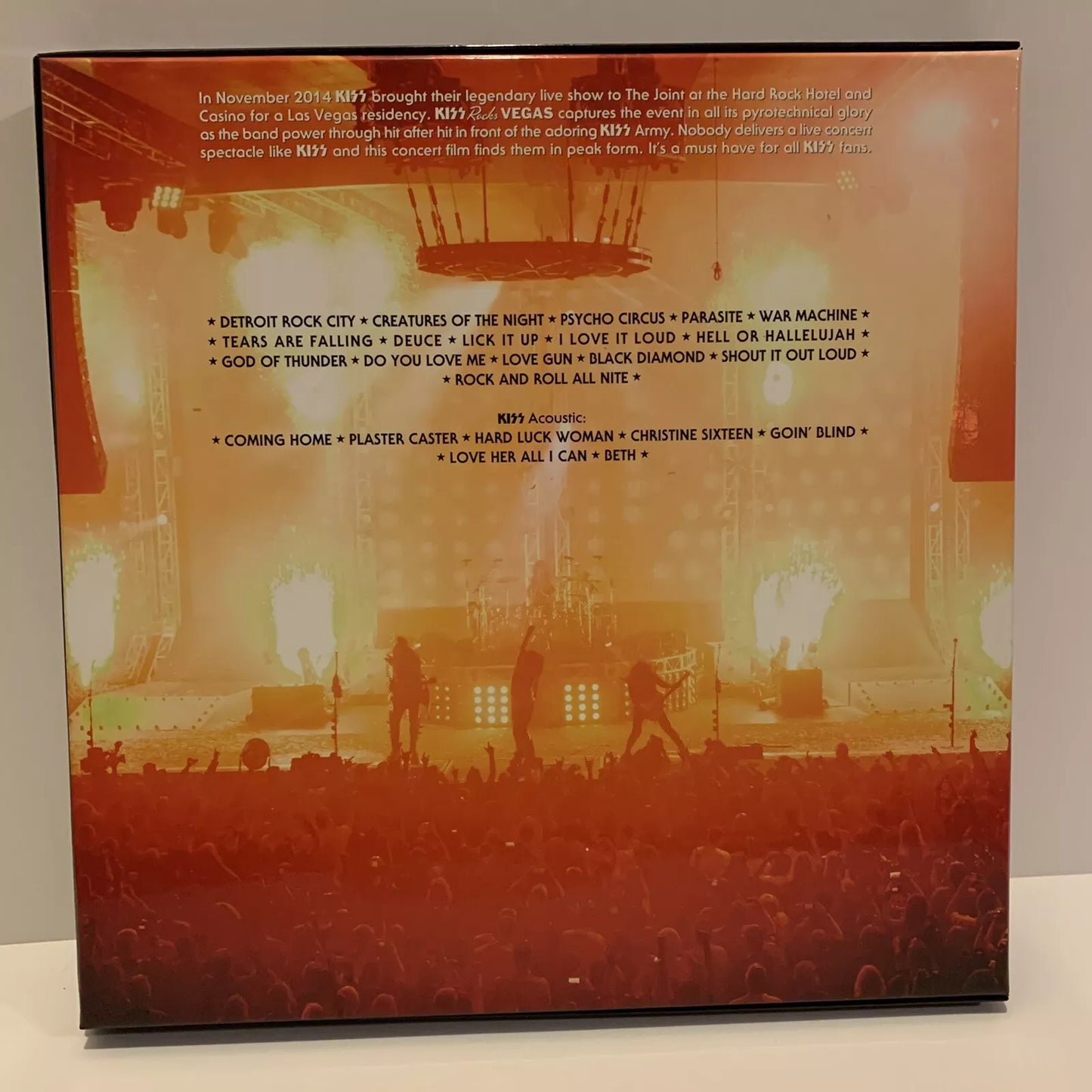 KISS ROCKS VEGAS LIMITED SUPER PREMIUM Blu-ray Box 500 Set 2016 No Hoodie/Book