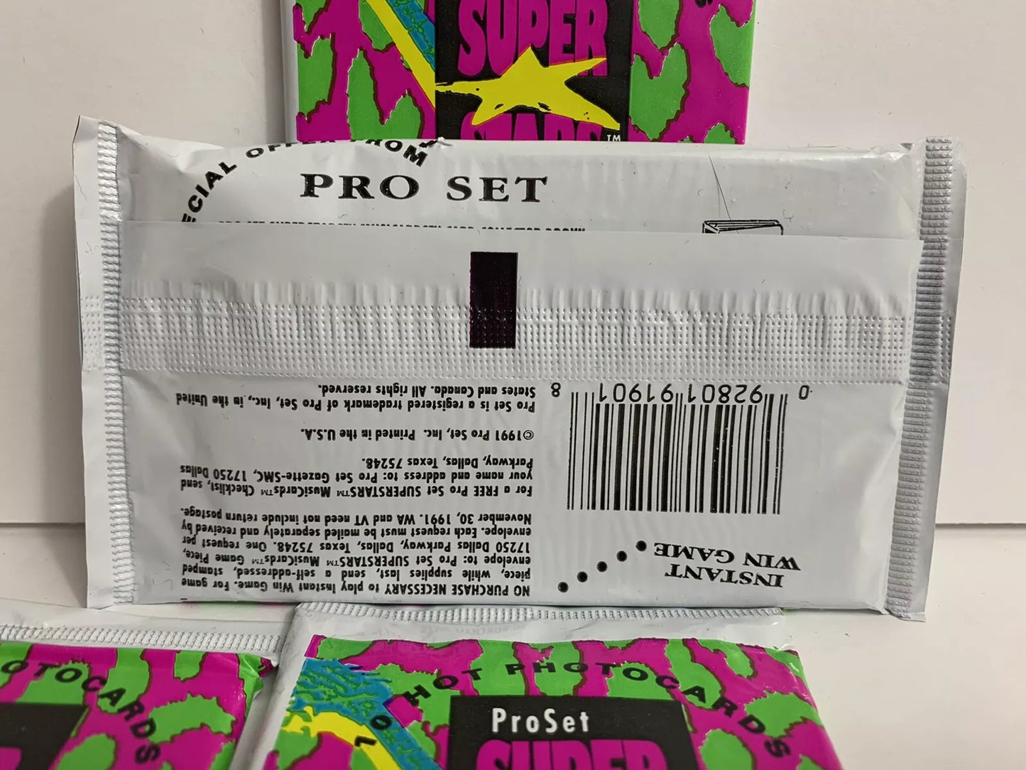 Super Stars MusiCards Vintage Retro 80’s 90’s ProSet Music Cards 4 Pack Unopened