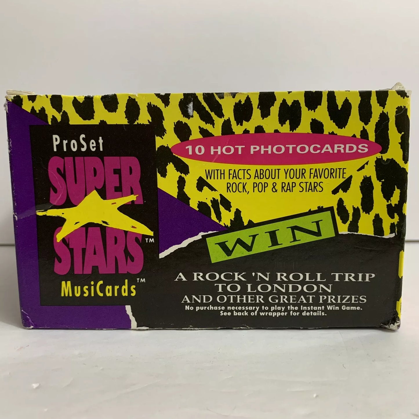 Super Stars MusiCards Vintage Retro 80’s 90’s ProSet Music Cards 4 Pack Unopened