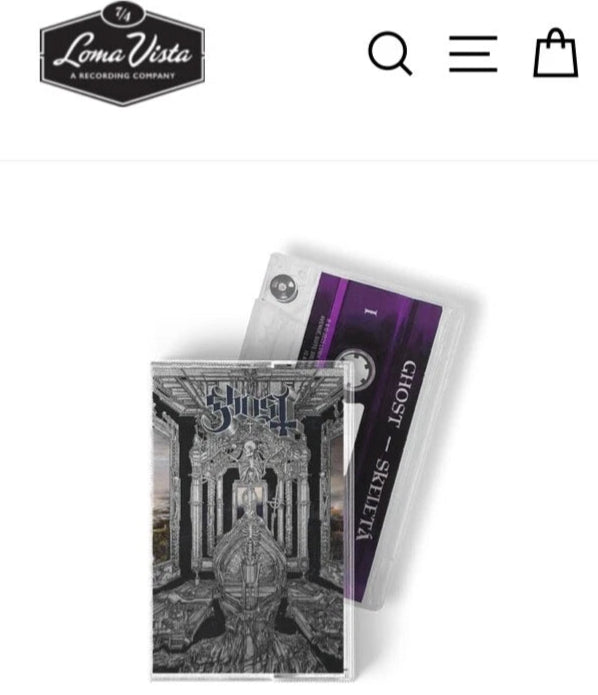 Ghost: Skeleta LV Limited Purple Foil Cassette NEW Sealed Sold Out Loma Vista